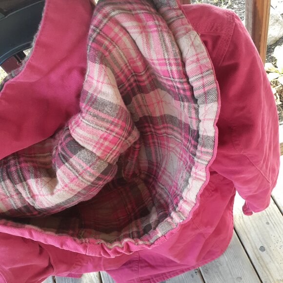 SOLDNEW Berne Work Coat SZ XL Pink Canvas Softstone Sanded Duck Barn 100% Cotton - Picture 5 of 15